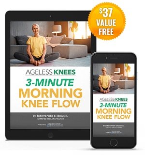 3-Minute Morning Knee Flow routine from Ageless Knees to relieve morning stiffness and boost knee flexibility naturally